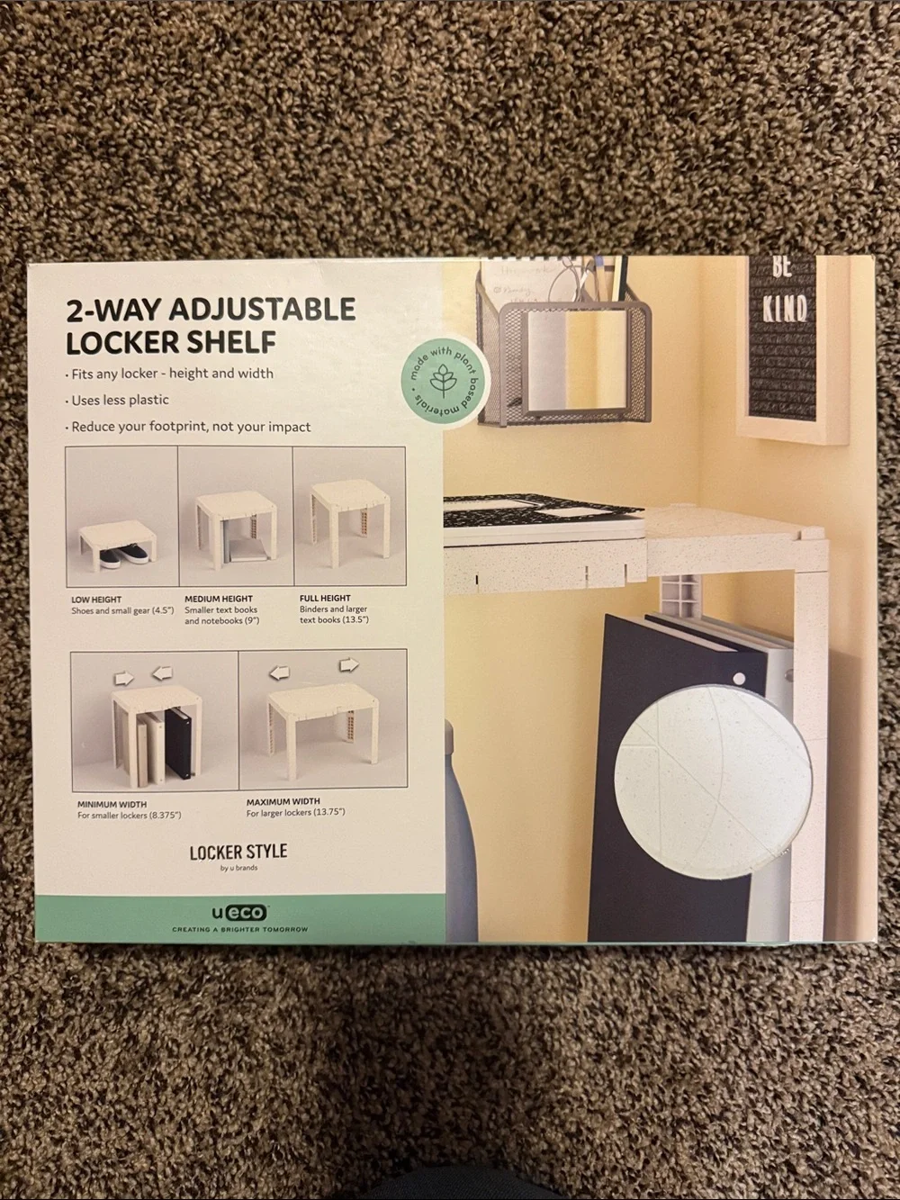2-Way Adjustable Locker Shelf